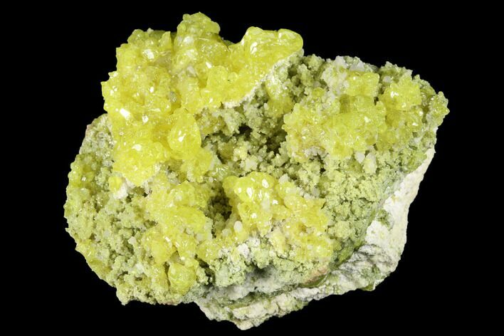 Sulfur Crystals on Matrix - Steamboat Springs, Nevada #174204